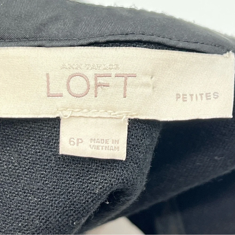 LOFT Black Sleeveless  Sheath Mini Dress-Size 6P - Picture 7 of 8